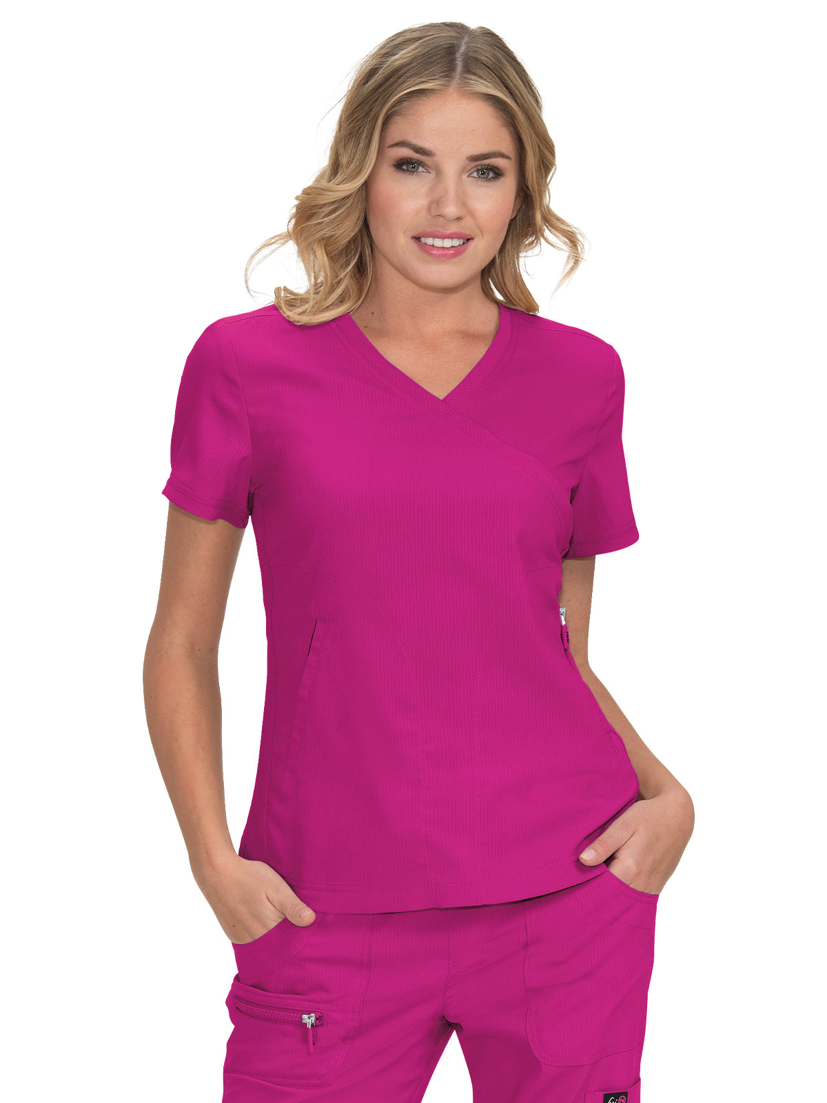 Women's 3-Pocket Mock-Wrap Philosophy Scrub Top