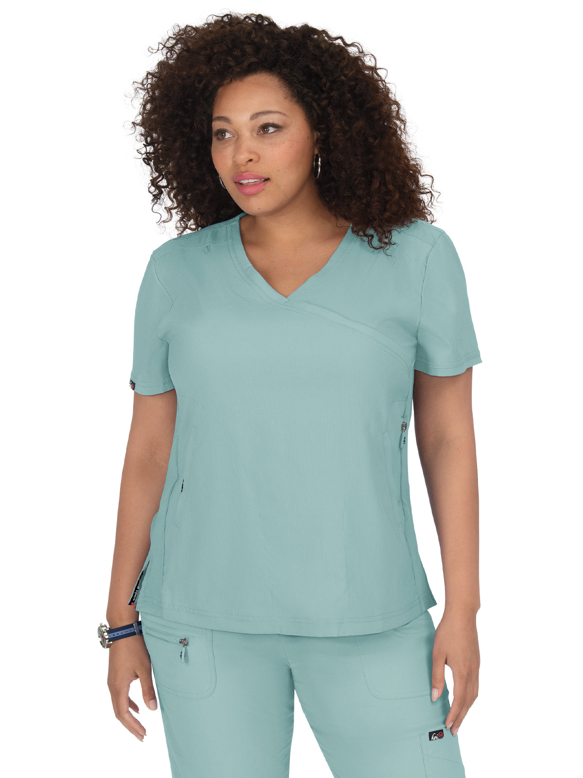 Women's 3-Pocket Mock-Wrap Philosophy Scrub Top