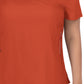 Women's 3-Pocket Mock-Wrap Philosophy Top - 316 - Terracotta
