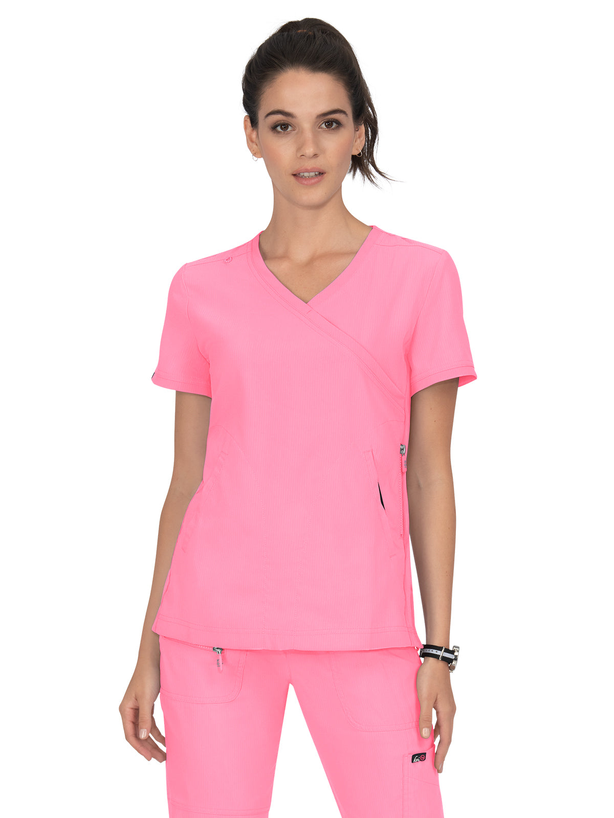 Women's 3-Pocket Mock-Wrap Philosophy Scrub Top