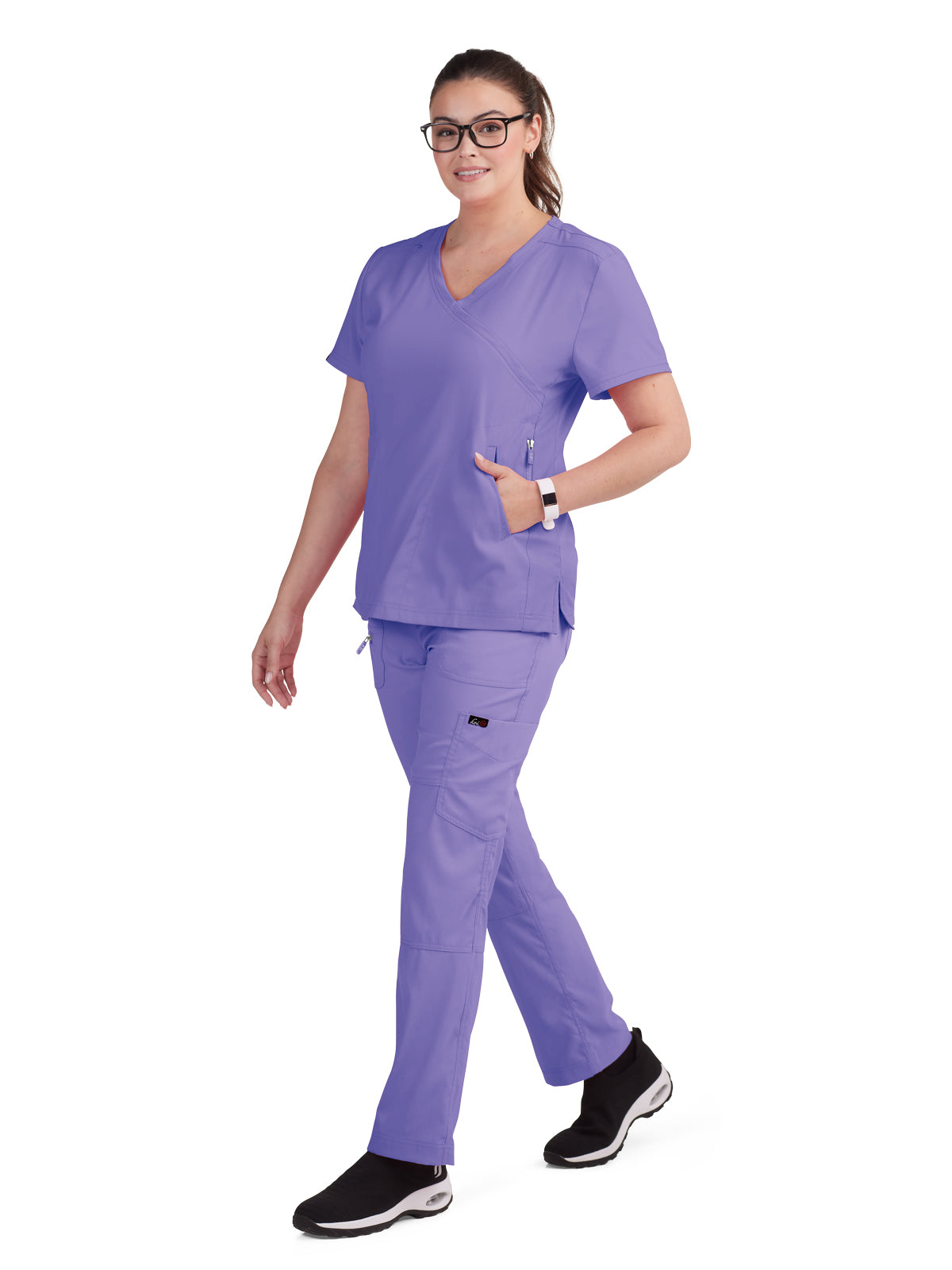 Women's 3-Pocket Mock-Wrap Philosophy Scrub Top