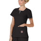 Women's 4-Pocket Zipper Neck Serenity Scrub Top