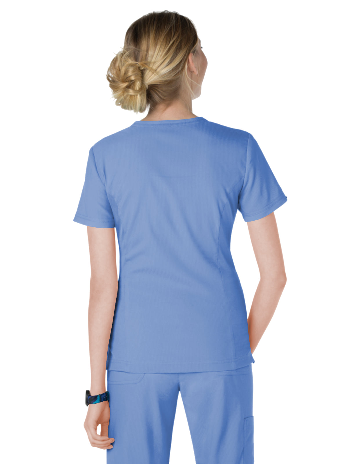 Women's 4-Pocket Zipper Neck Serenity Scrub Top