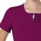 Women's 4-Pocket Zipper Neck Serenity Top - 317 - Wine