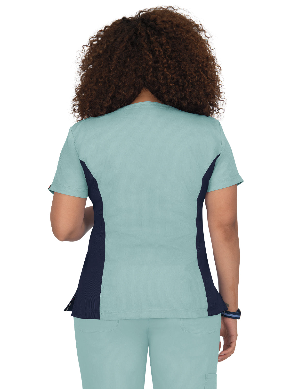 Women's 4-Pocket Zipper Neck Serenity Scrub Top