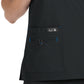 Women's 4-Pocket Stretch V-Neck Becca Top - 373 - Black