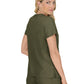 Women's 4-Pocket Stretch V-Neck Becca Top - 373 - Olive Green