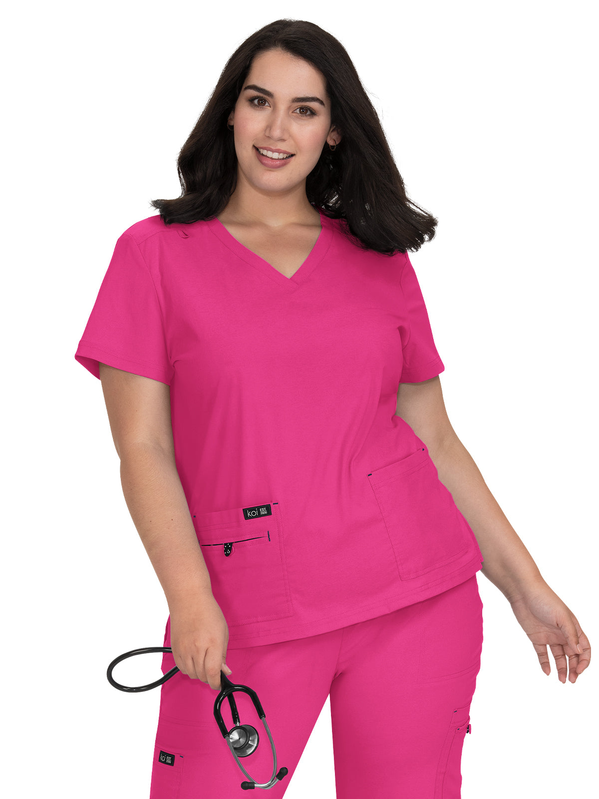 Women's 4-Pocket Stretch V-Neck Becca Scrub Top