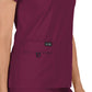 Women's 4-Pocket Stretch V-Neck Becca Top - 373 - Wine