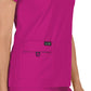 Women's 4-Pocket Stretch V-Neck Becca Top - 373 - Azalea Pink