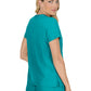 Women's 4-Pocket Stretch V-Neck Becca Top - 373 - Teal