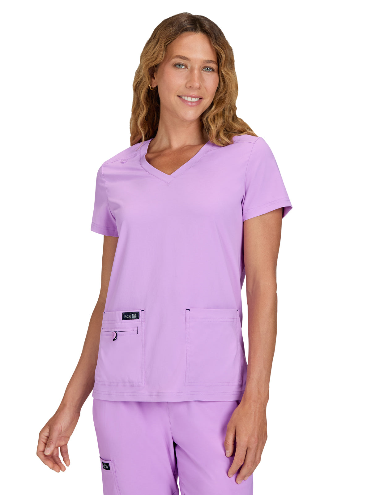 Women's 4-Pocket Stretch V-Neck Becca Scrub Top