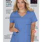 Women's 4-Pocket Stretch V-Neck Becca Top - 373 - Heather Pink Lemonade