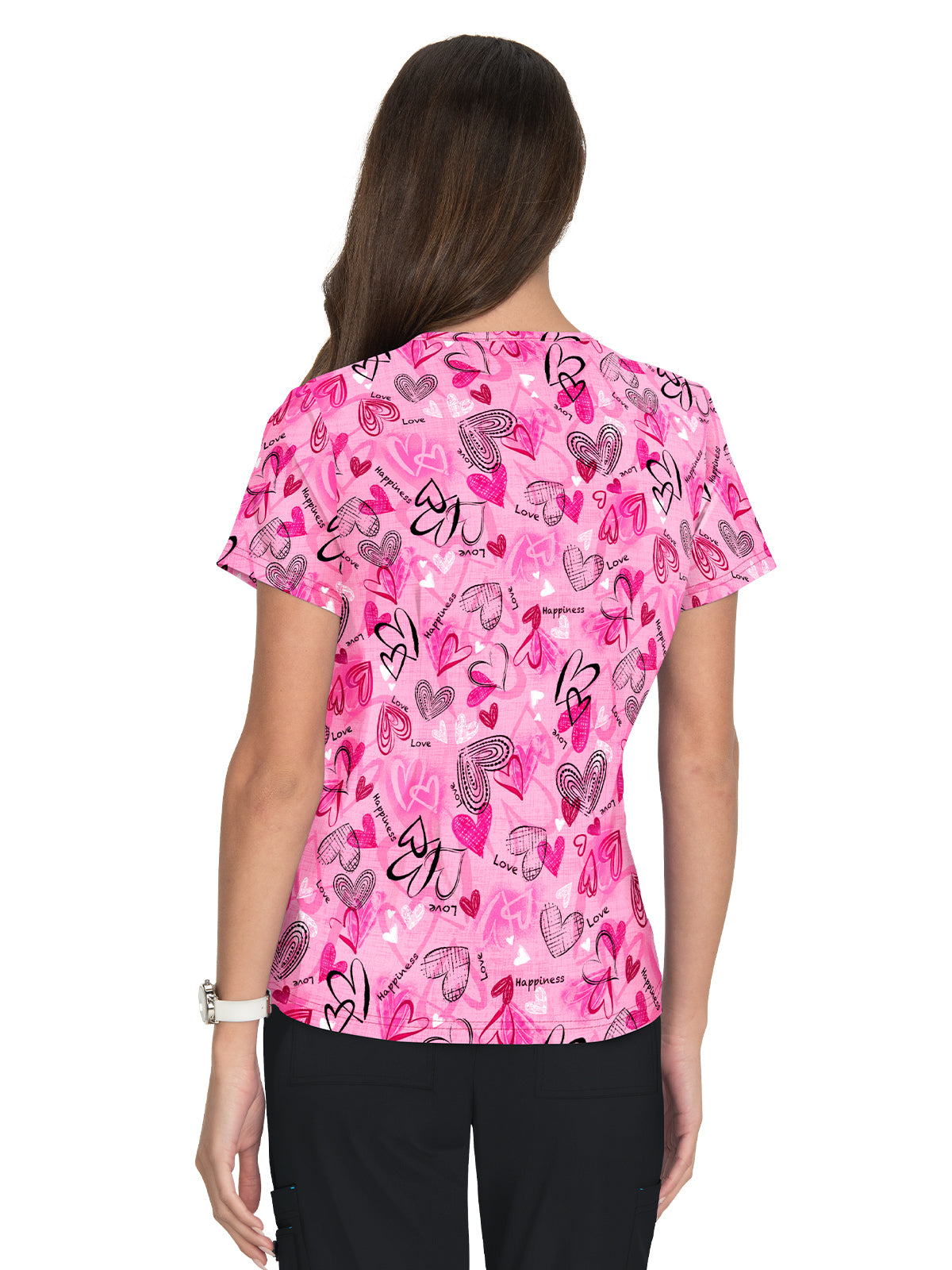 Women's Athletic-Inspired, Breathable Mesh Leslie Scrub Top