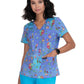 Women's Athletic-Inspired, Breathable Mesh Leslie Scrub Top