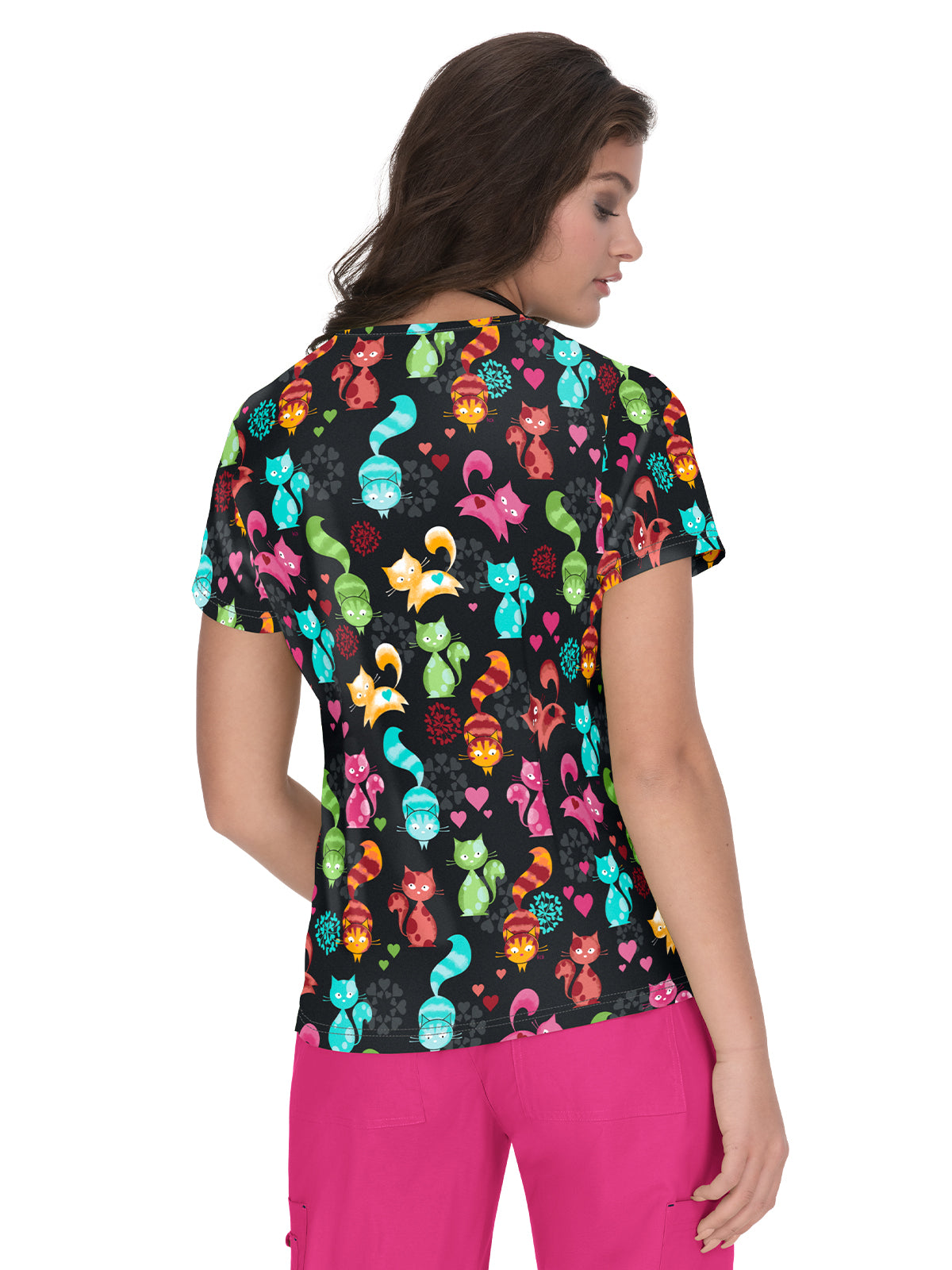 Women's Athletic-Inspired, Breathable Mesh Leslie Scrub Top