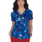 Women's Athletic-Inspired, Breathable Mesh Leslie Scrub Top