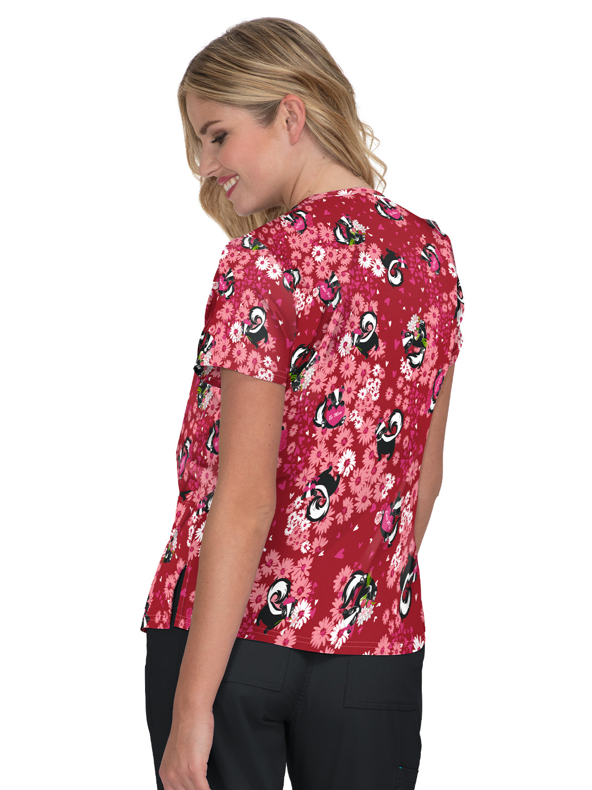 Women's Athletic-Inspired, Breathable Mesh Leslie Scrub Top