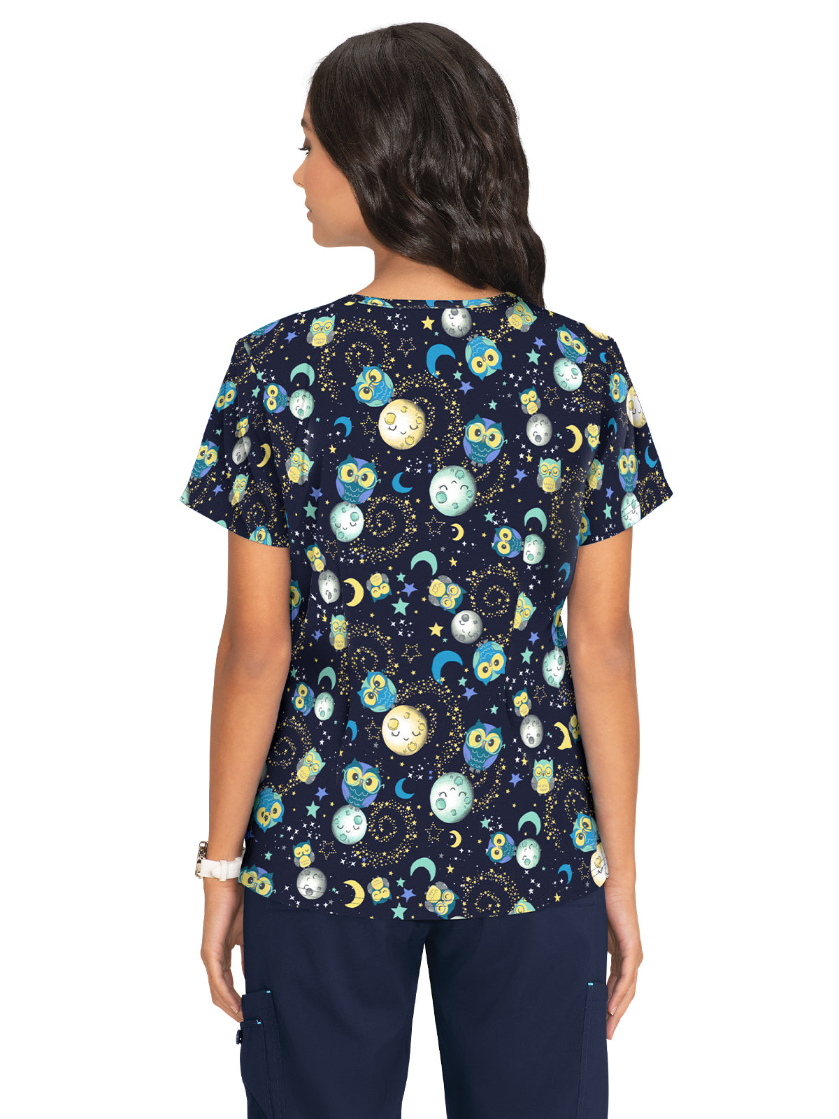 Women's Athletic-Inspired, Breathable Mesh Leslie Scrub Top