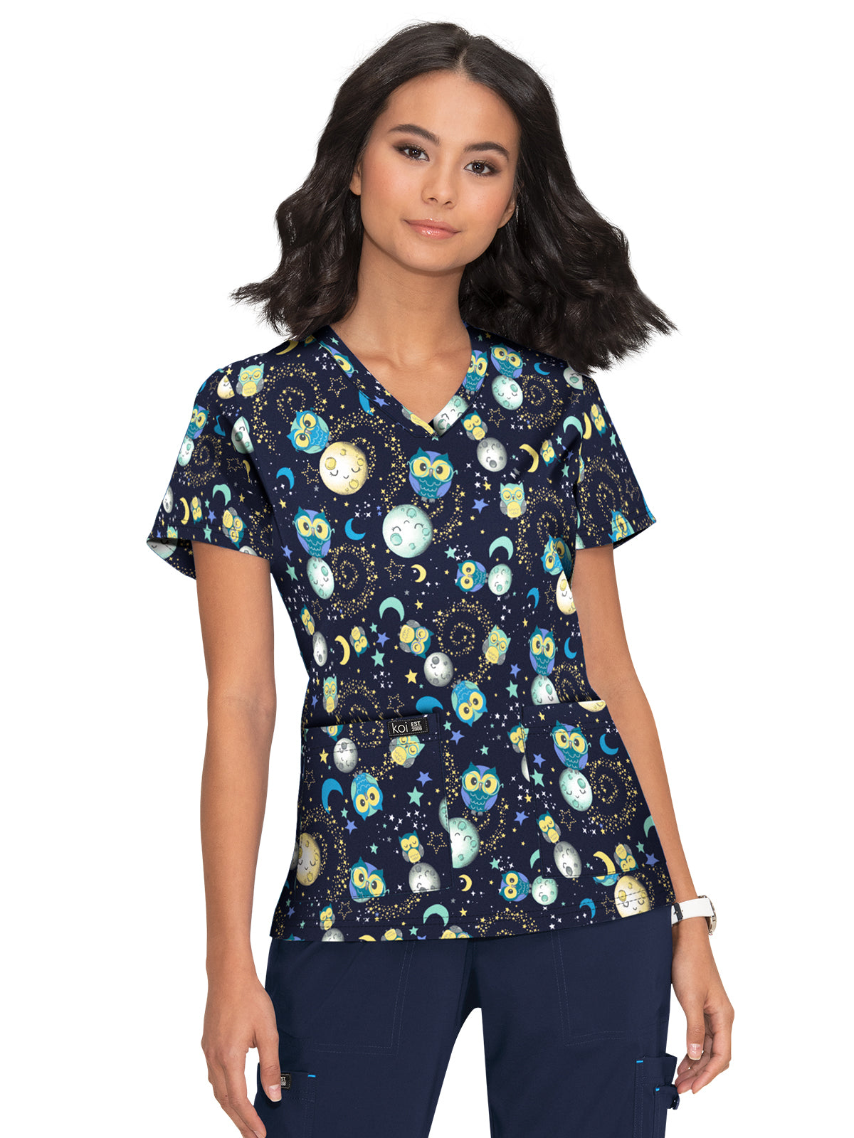 Women's Athletic-Inspired, Breathable Mesh Leslie Scrub Top