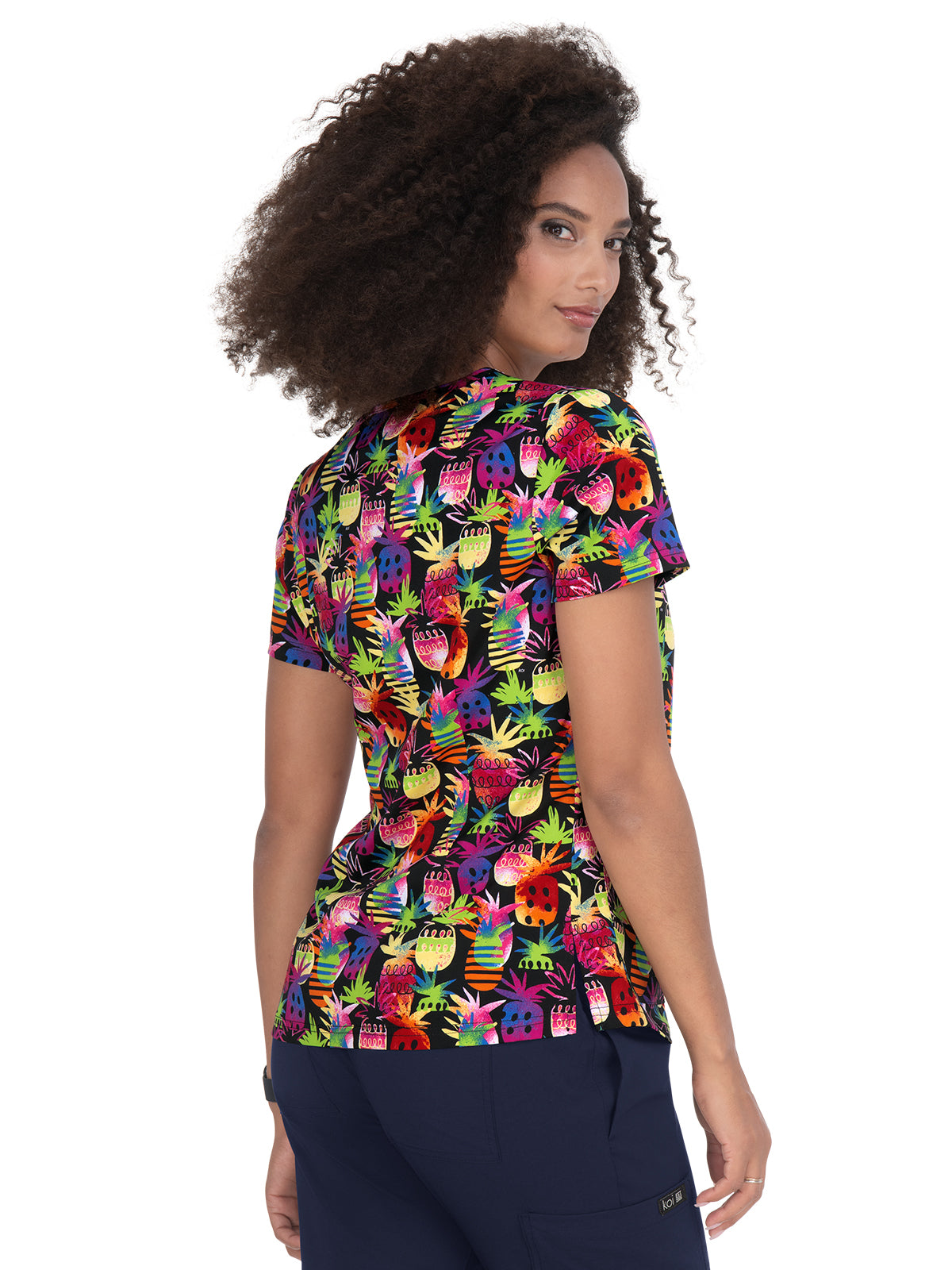 Women's Athletic-Inspired, Breathable Mesh Leslie Scrub Top