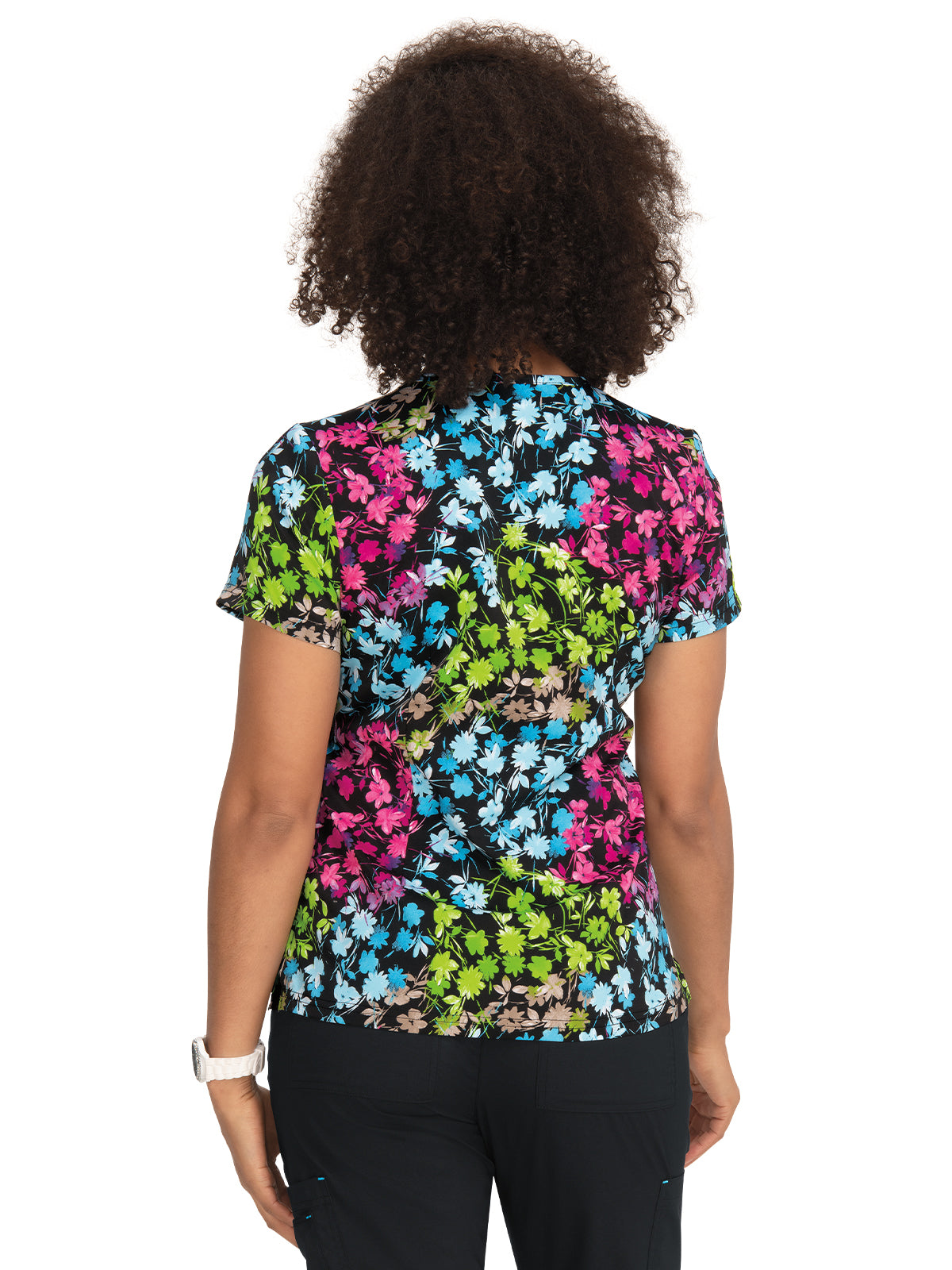 Women's Athletic-Inspired, Breathable Mesh Leslie Scrub Top