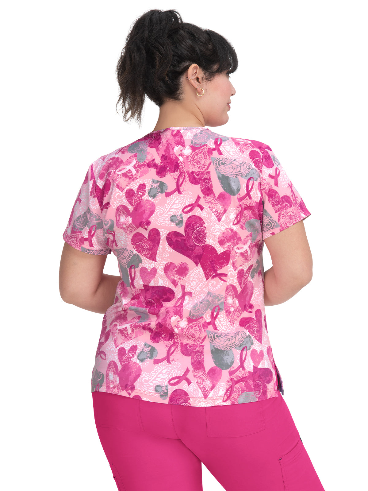 Women's Athletic-Inspired, Breathable Mesh Leslie Scrub Top