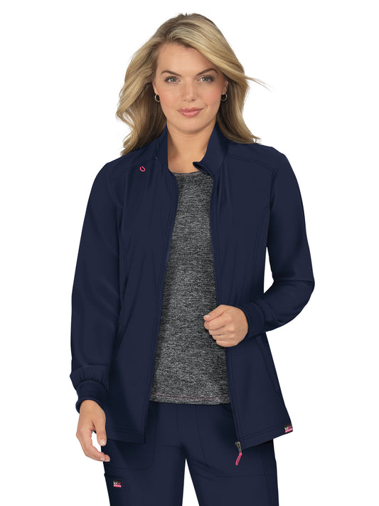 Women's 2-Pocket Zipper-Front Impact Scrub Jacket