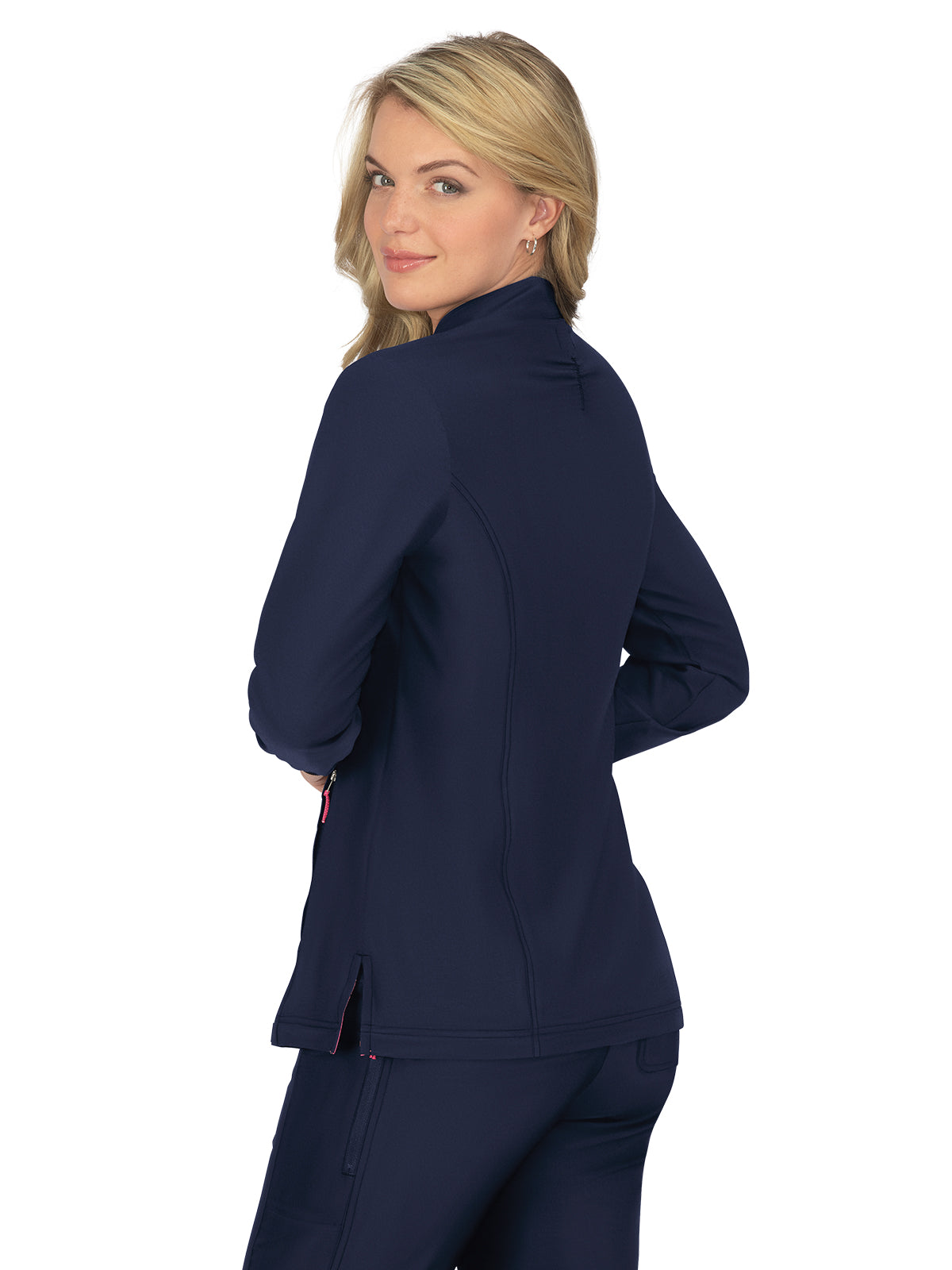 Women's 2-Pocket Zipper-Front Impact Scrub Jacket