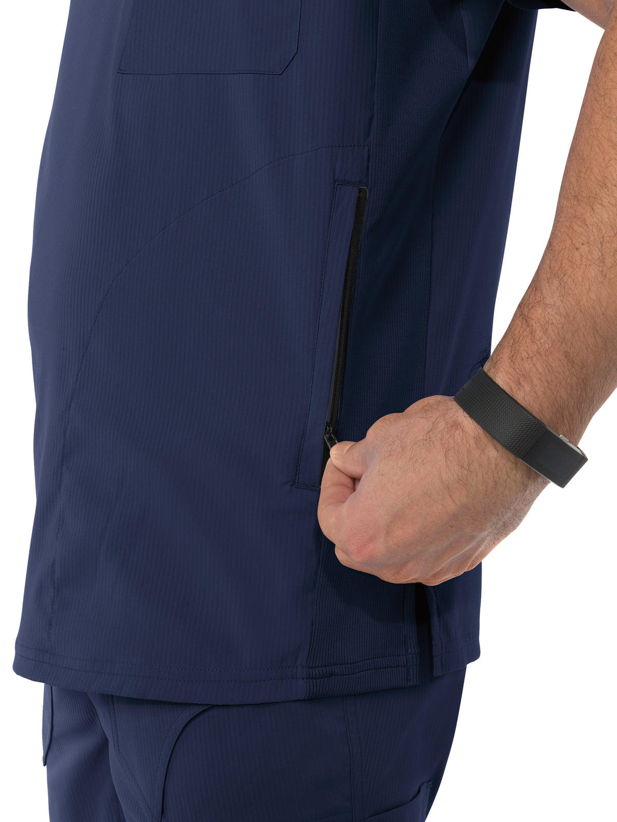 Men's 3-Pocket Athletic V-Neck Force Scrub Top