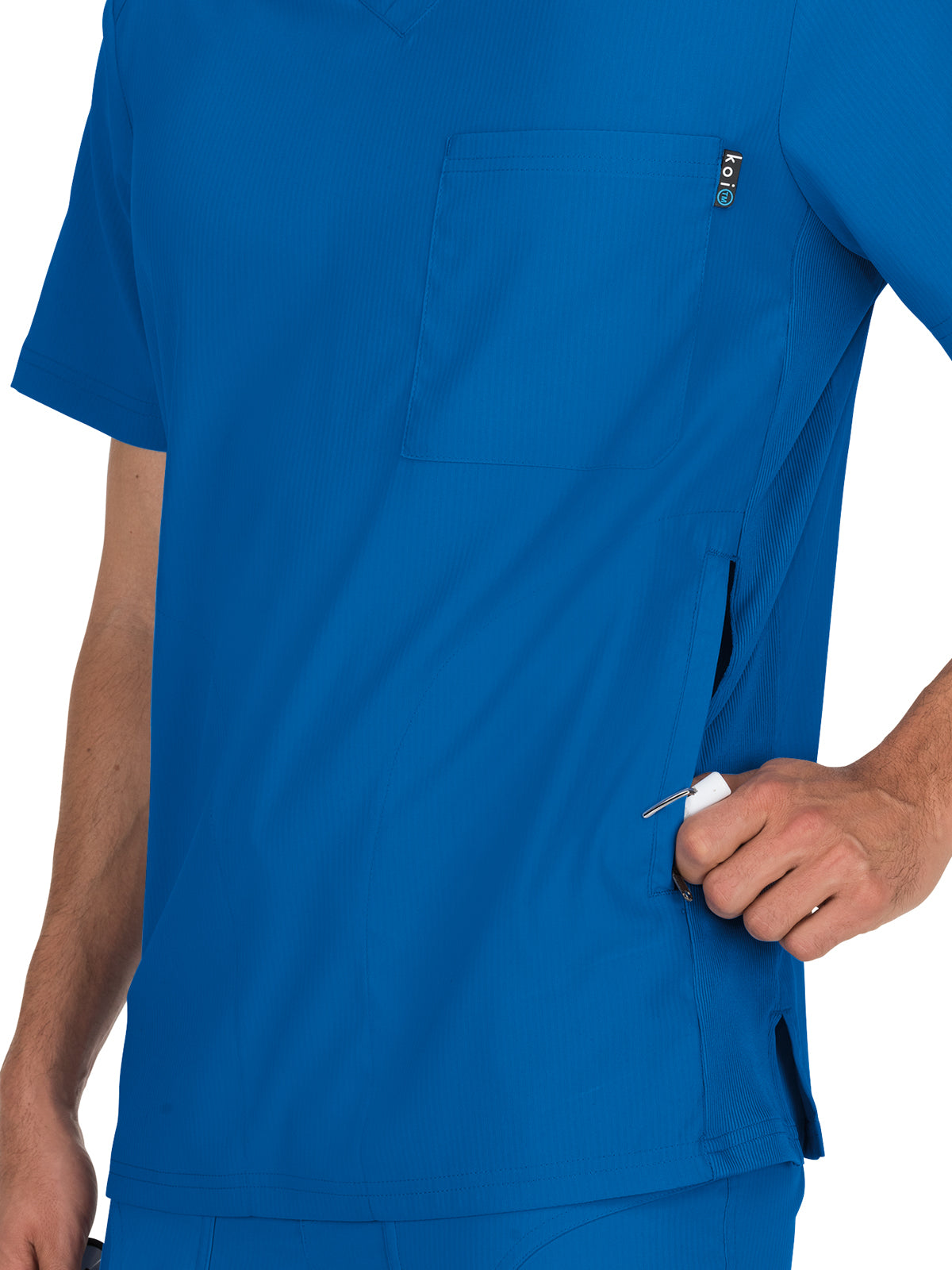 Men's 3-Pocket Athletic V-Neck Force Scrub Top