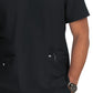 Men's 4-Pocket  V-Neck Free To Be Top - 672 - Black