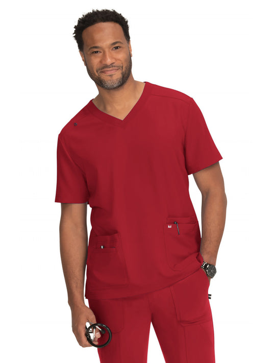 Men's 4-Pocket  V-Neck Free To Be Top