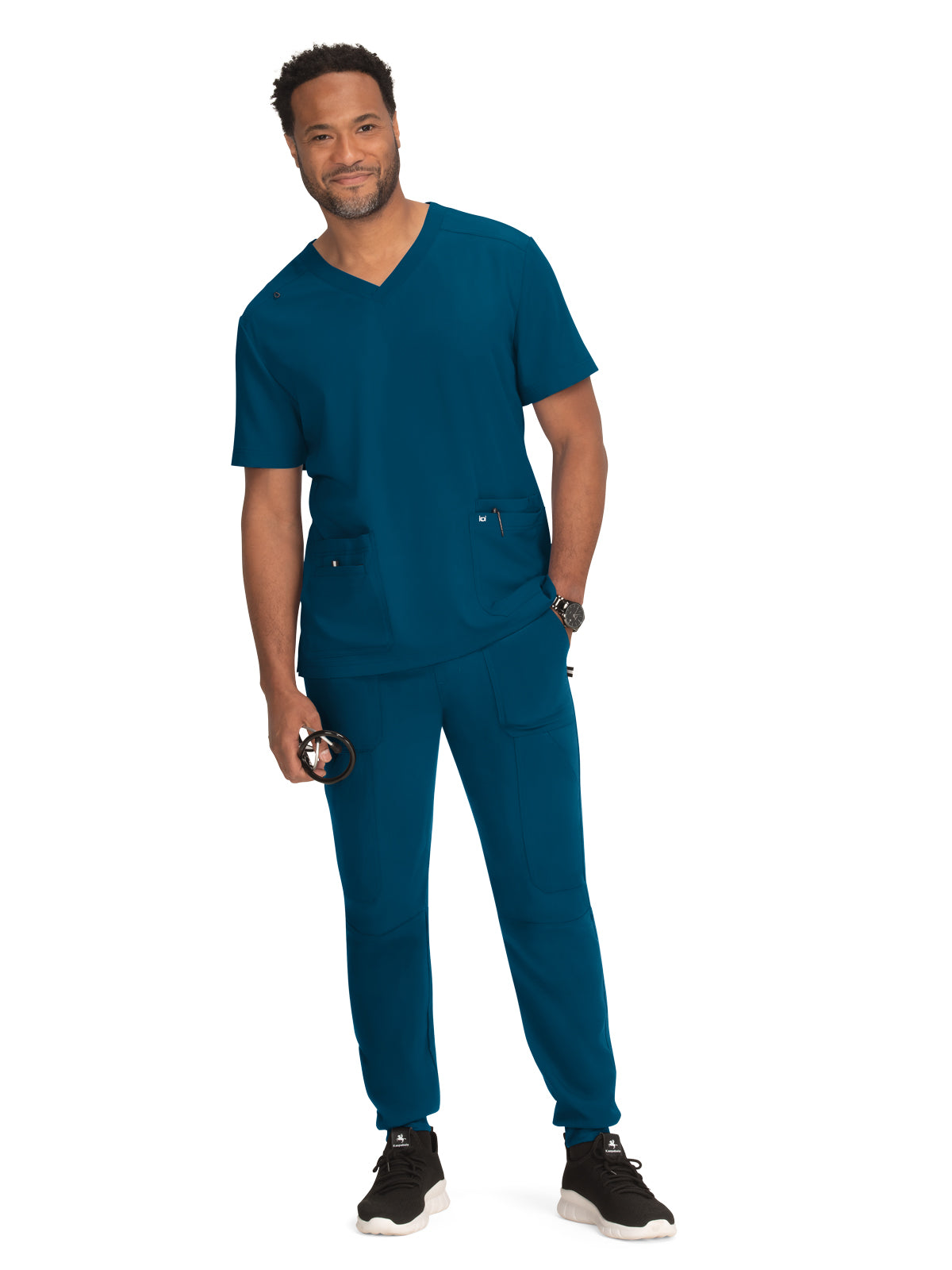 Men's 4-Pocket  V-Neck Free To Be Scrub Top