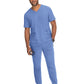 Men's 4-Pocket  V-Neck Free To Be Top - 672 - True Ceil