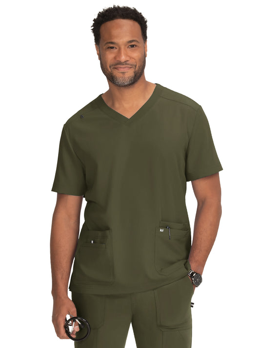 Men's 4-Pocket  V-Neck Free To Be Top