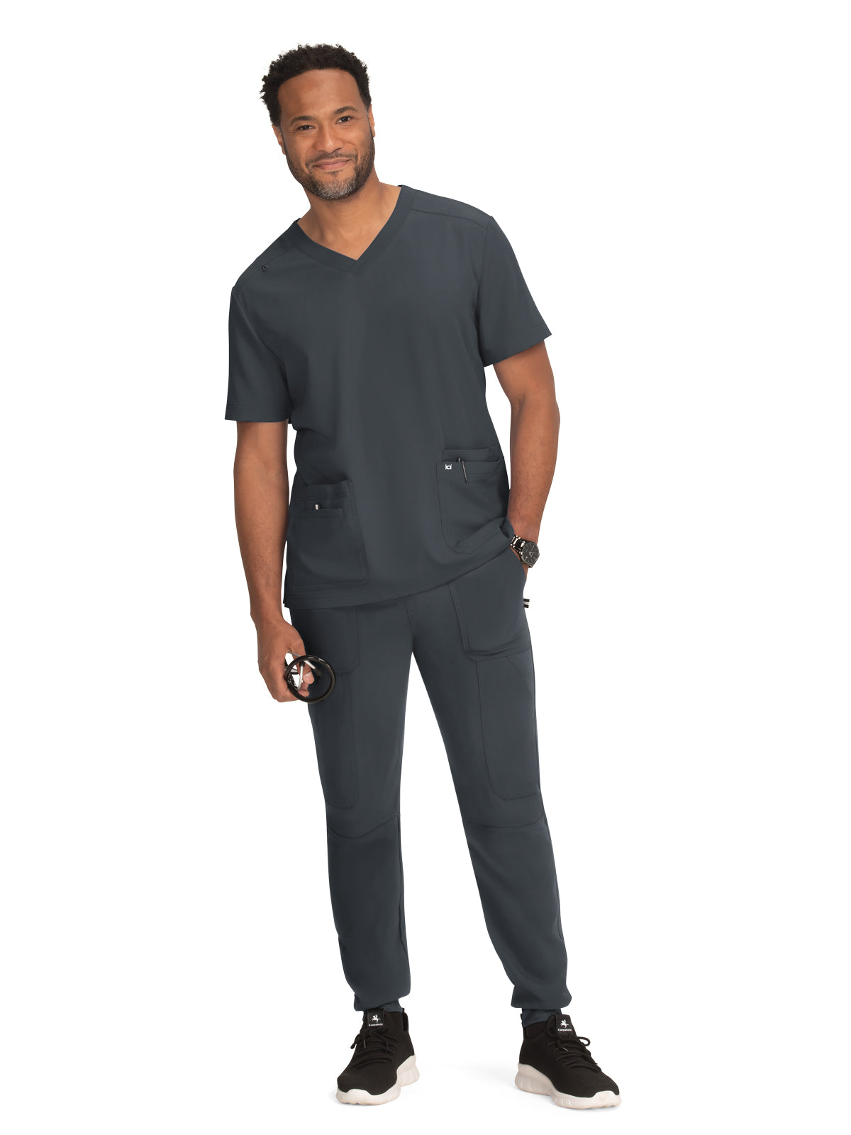 Men's 4-Pocket  V-Neck Free To Be Scrub Top