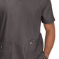 Men's 4-Pocket  V-Neck Free To Be Top - 672 - Heather Grey