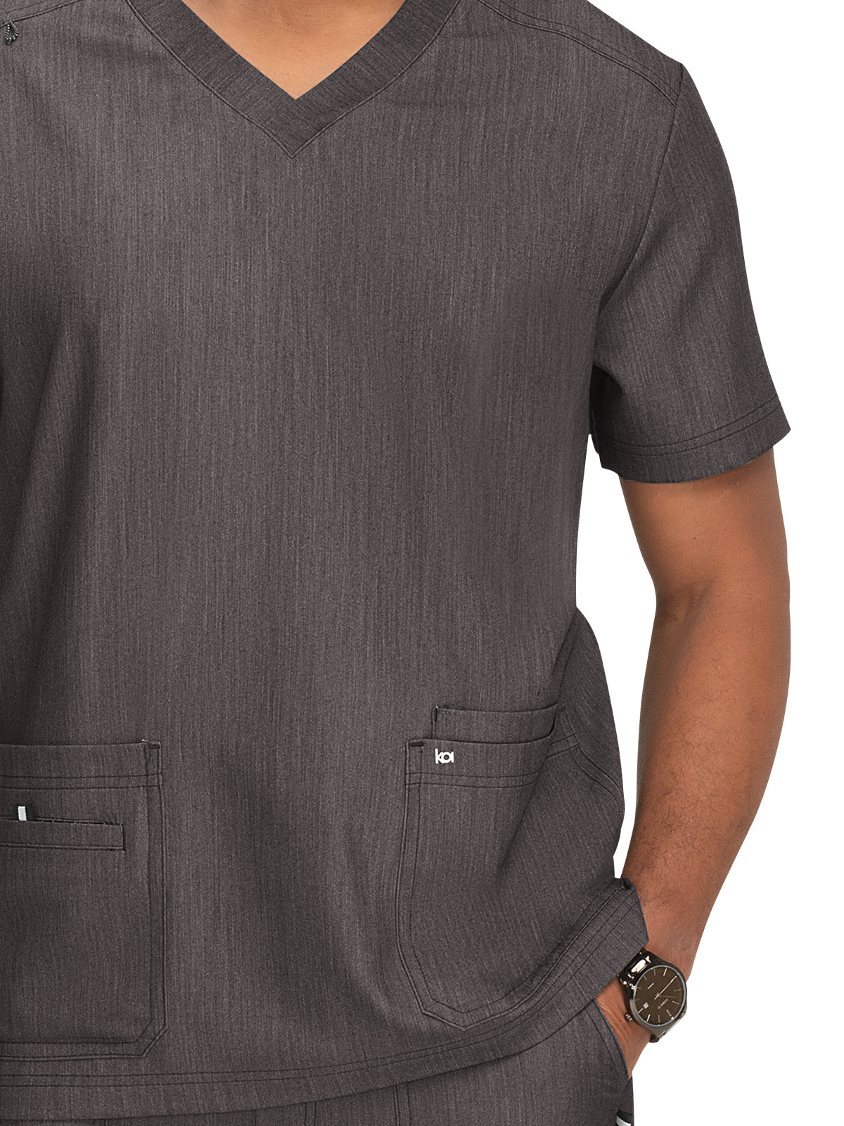 Men's 4-Pocket  V-Neck Free To Be Scrub Top