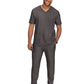 Men's 4-Pocket  V-Neck Free To Be Top - 672 - Heather Grey