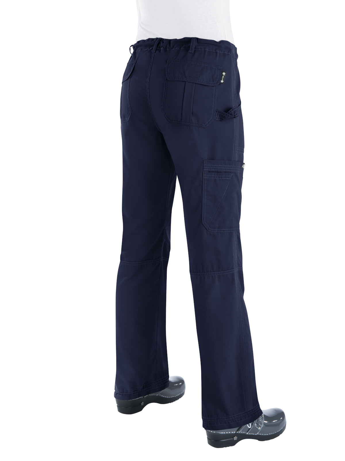 Women's 7-Pocket Adjustable Drawstring Lindsey Cargo Scrub Pant