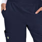 Women's 6-Pocket Eco-Friendly Hidden Drawcord Ayla Scrub Pant