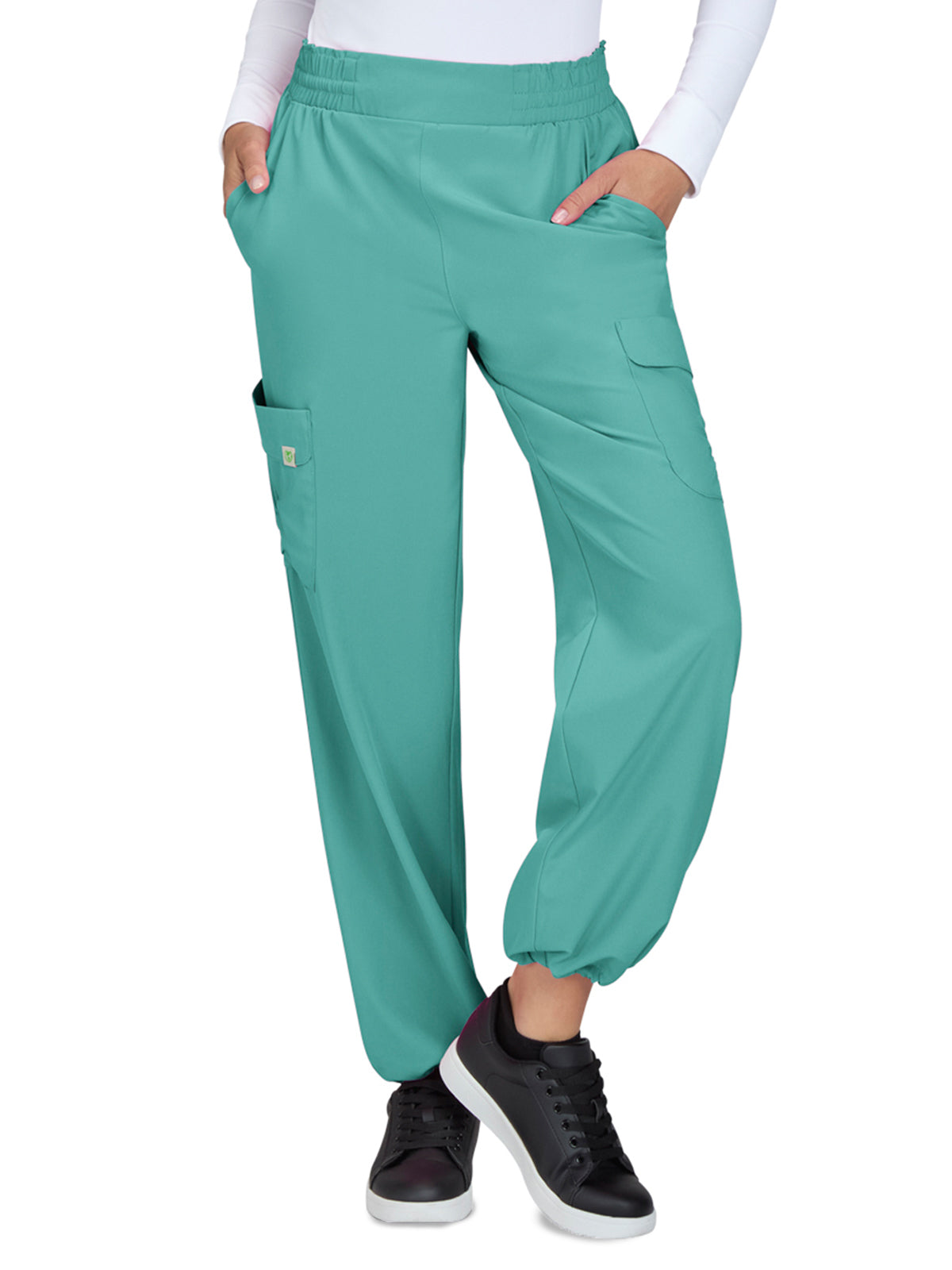 Women's 6-Pocket Eco-Friendly Hidden Drawcord Ayla Scrub Pant