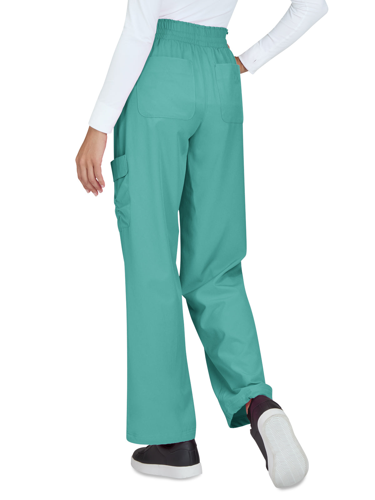 Women's 6-Pocket Eco-Friendly Hidden Drawcord Ayla Scrub Pant