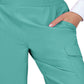 Women's 6-Pocket Eco-Friendly Hidden Drawcord Ayla Scrub Pant