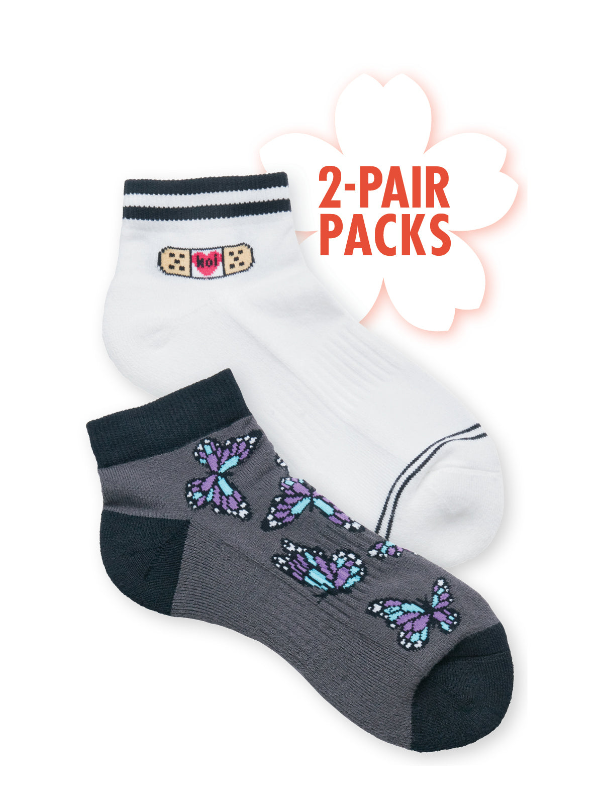 Compression Ankle Socks 2-Pack