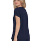 Women's 3-Pocket Snap-Button Placket V-Neck Freesia Scrub Top