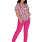 Women's BCRF-Benefitting V-Neck Bell Scrub Top