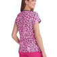 Women's 2-Pocket Keyhole Neckline Print Sunflower Top - B129PR - Lovely Leopard