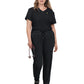 Women's 2-Pocket V-Neck Tuck-In Aura Top - C100 - Black